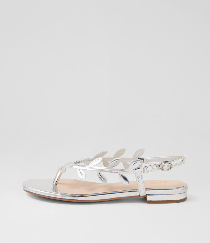 Image of Sandals. Productname: Kamari Silver Shine Thongs in SILVER SHINE colour by brand - MIDAS