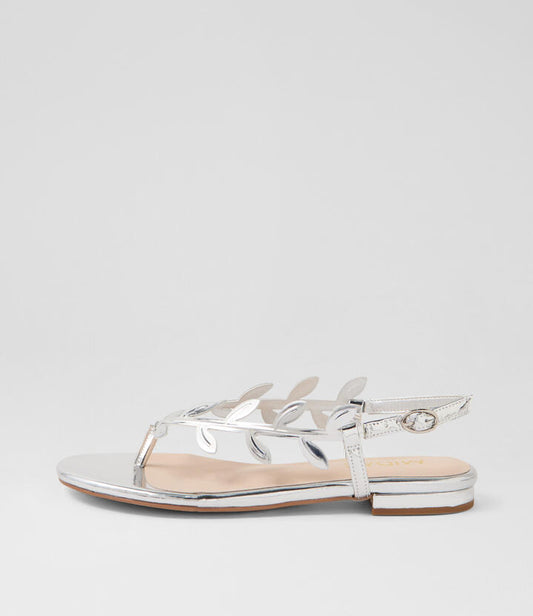 Image of Sandals. Productname: Kamari Silver Shine Thongs in SILVER SHINE colour by brand - MIDAS