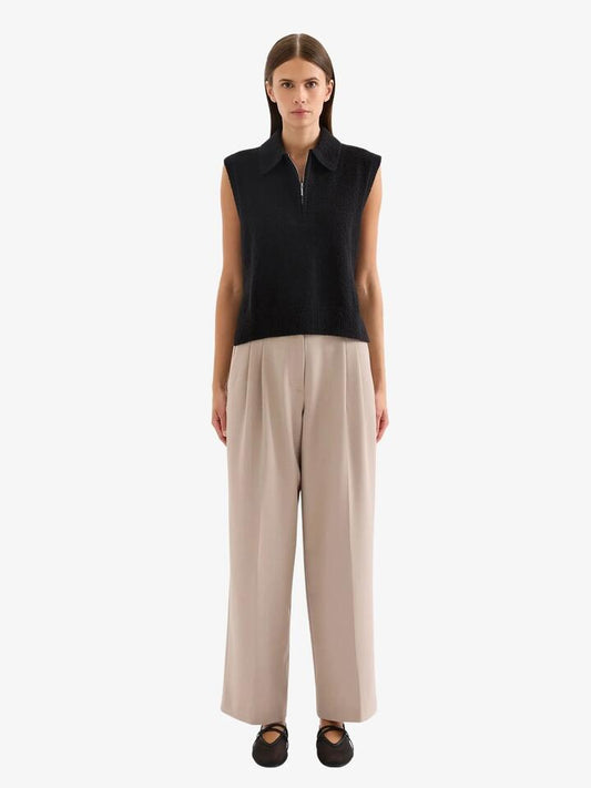 Image of Coats & Jackets. Productname: Nude Lucy Ordell Knit Vest in Black colour by brand - Nude Lucy