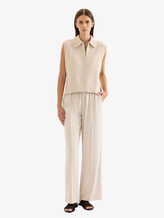 Image of Coats & Jackets. Productname: Nude Lucy Ordell Knit Vest in Buff colour by brand - Nude Lucy