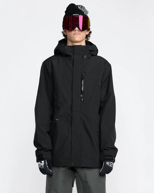 Image of Coats & Jackets. Productname: Volcom Mens L Gore-Tex Jacket Black - in Black colour by brand - Volcom