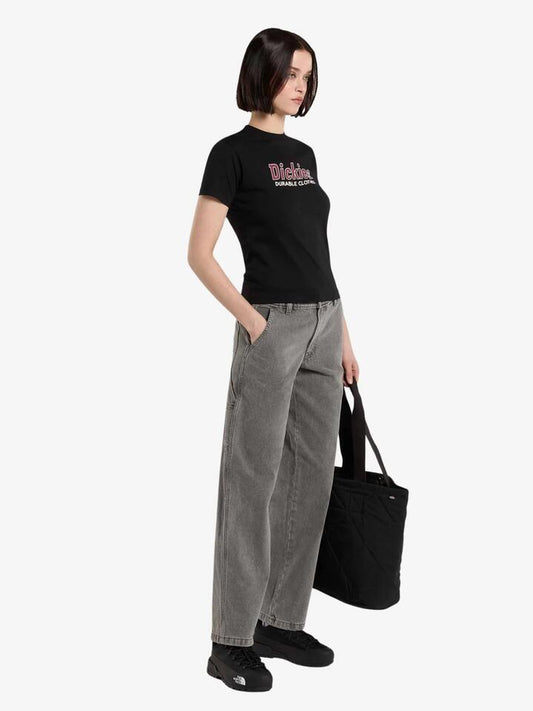 Image of a model wearing Tops. Productname: Dickies Williston Tee in Black colour by brand - Dickies