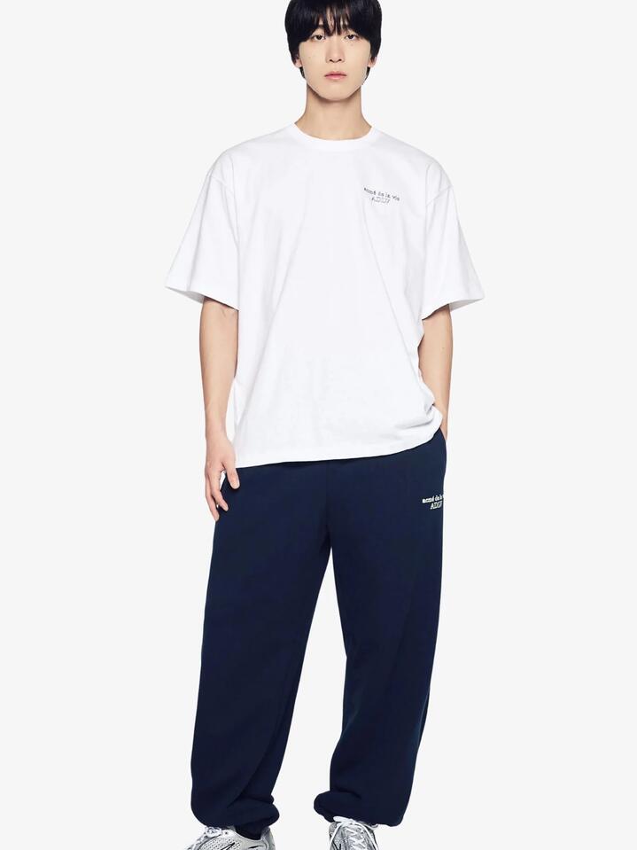 Image of T-Shirts. Productname: ADLV Border Line Basic Logo T-Shirt in White colour by brand - ADLV