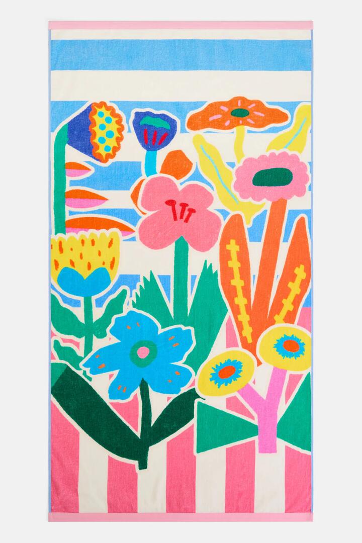 Image of Swimwear. Productname: Riviera Kids Beach Towel in Multi colour by brand - Gorman