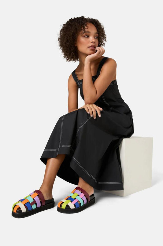 Image of Slippers. Productname: Woven Wonders Slide in Multi colour by brand - Gorman