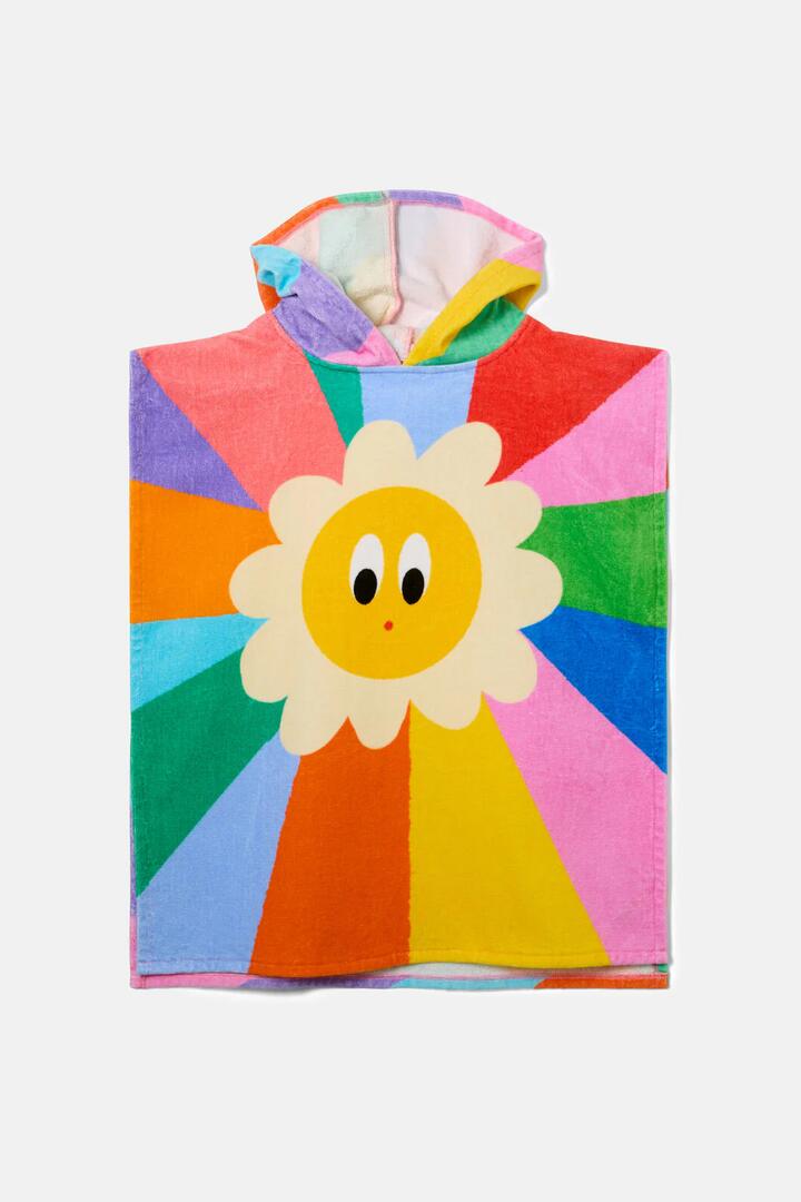 Image of Swimwear. Product name - Sunny Kids Swim Poncho in Multi colour by brand - Gorman