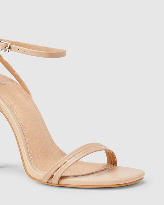 Image of Heels. Productname: Mckenna: Nude - Women's Strappy - High Heel in Neutral colour by brand - Novo