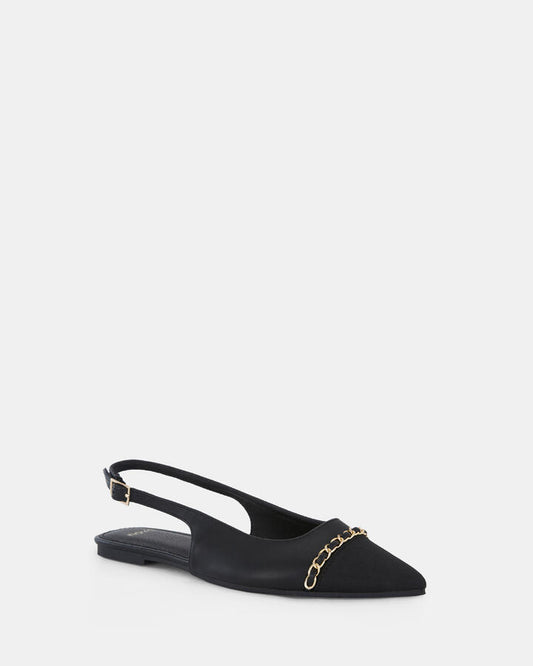 Image of Flats. Productname: Candi: Black - Women's Casual Flat Closed in Black colour by brand - Novo