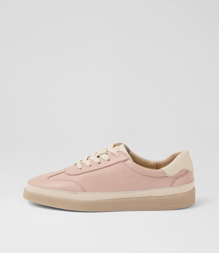 Image of Sneakers. Productname: Yamma Rose Cream Leather Sneakers in ROSE-CREAM colour by brand - MIDAS