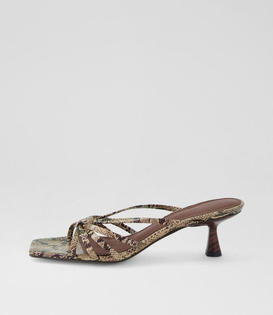 Image of Sandals. Productname: Tallulah Taupe Leather Sandals in TAUPE colour by brand - MOLLINI
