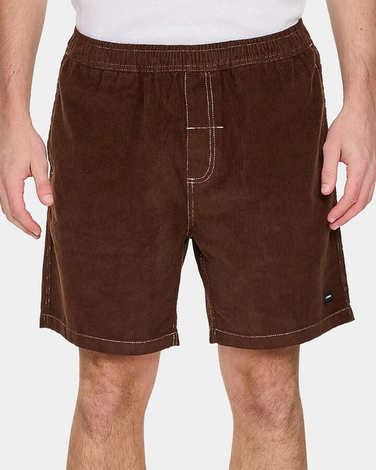 Image of Accessories. Productname: thrills - Mens Thrills Paradise Cord Walkshorts - Oatmeal - in Oatmeal colour by brand - thrills