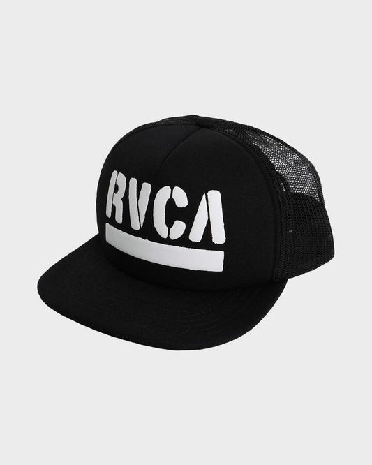 Image of Hats. Productname: RVCA - Mens Asp Foam Trucker Cap - Black - in Black colour by brand - RVCA