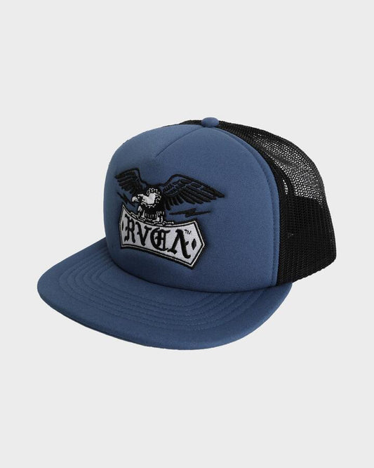 Image of Hats. Productname: RVCA - Mens Meric Foamy Trucker Cap - Vintage Navy - in Vintage Navy colour by brand - RVCA