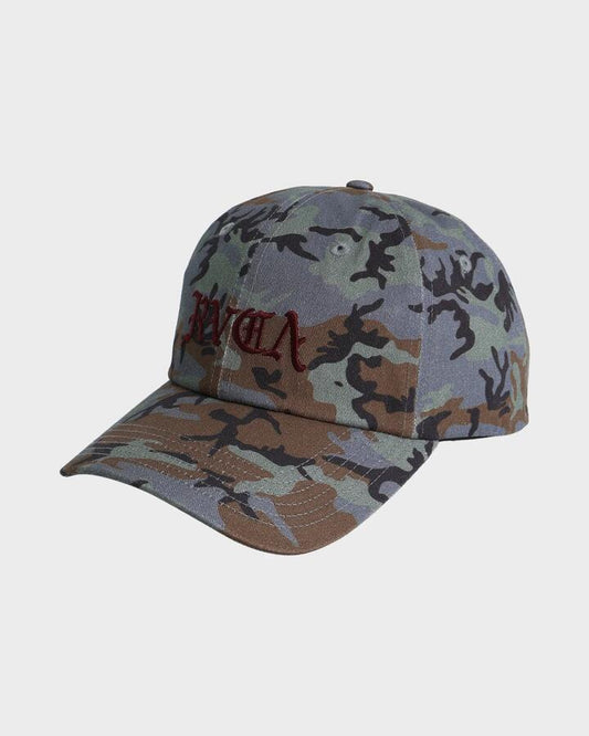 Image of Hats. Productname: RVCA - Mens Rvca Dad Cap - Camo - in Camo colour by brand - RVCA
