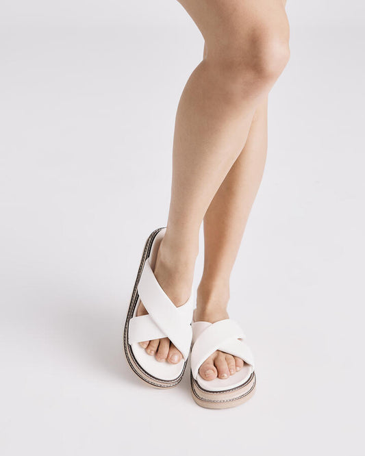 Image of Sandals. Productname: Selene: White - Women's Thongs in Multi colour by brand - Novo