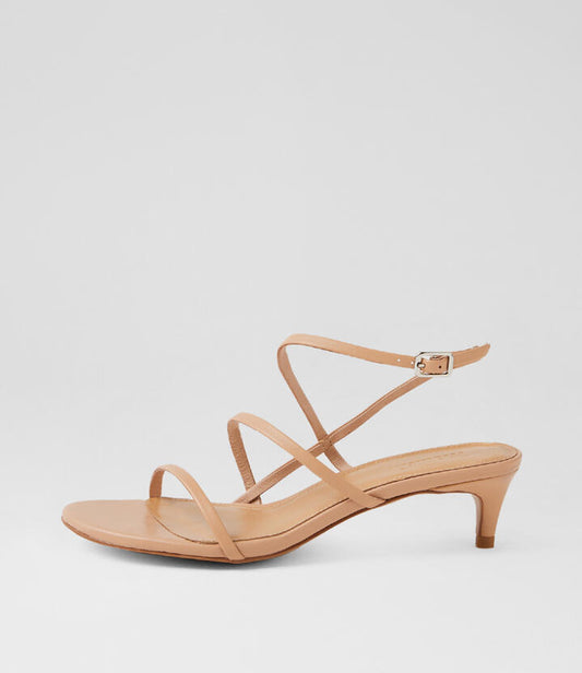 Image of Sandals. Productname: Kiyra Nude Leather Sandals in NUDE colour by brand - MOLLINI