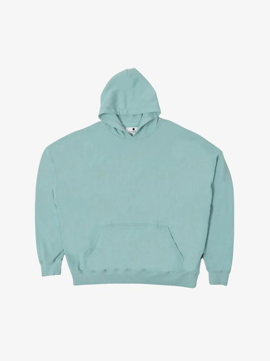 Image of a model wearing Outerwear. Productname: Noon Goons Pacific Hoodie in Aqua colour by brand - Noon Goons