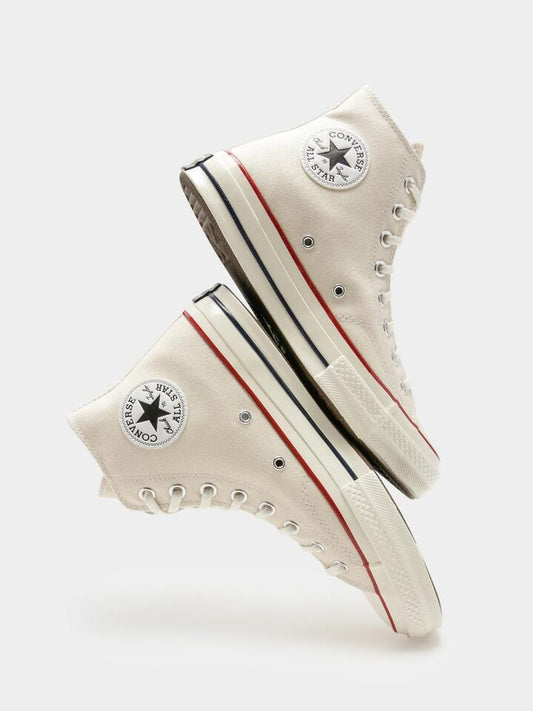 Image of Sneakers. Productname: Converse Unisex Chuck Taylor All Star 70 High Top Sneakers in Parchment colour by brand - Converse