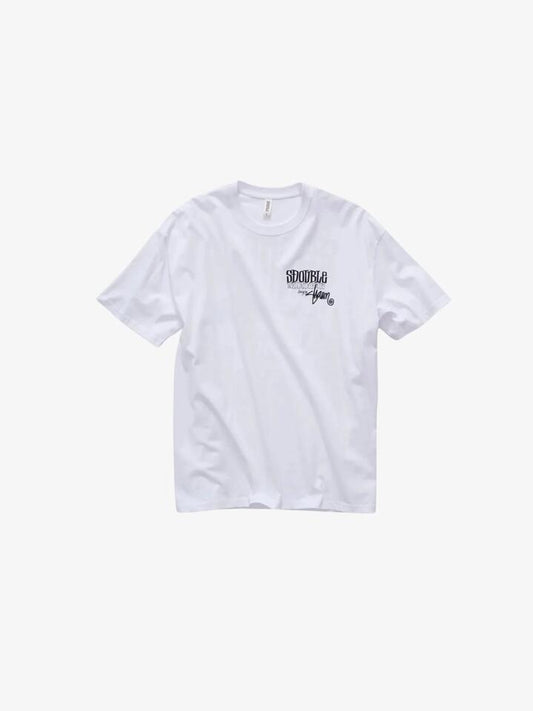 Image of a model wearing Tops. Productname: S-Double World Wide Roots Short Sleeve Tee in WHITE colour by brand - S-Double