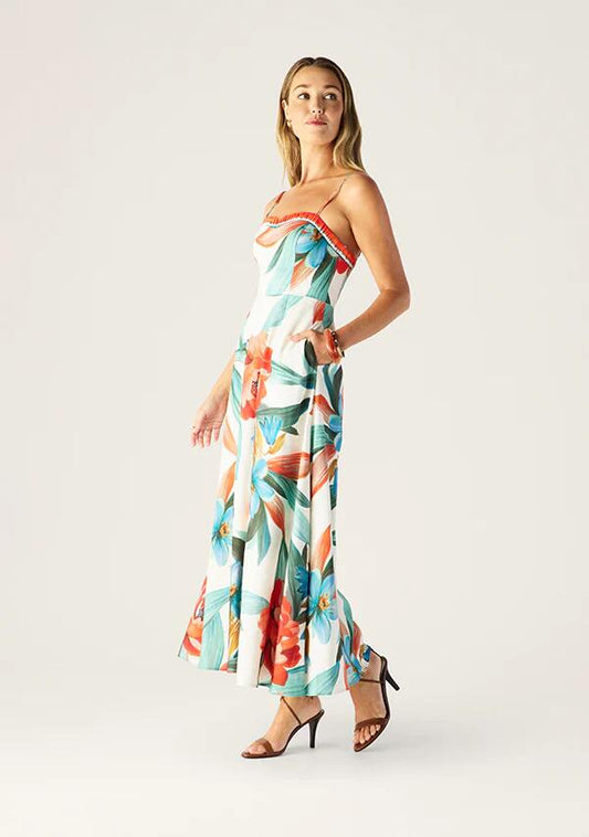 Image of Dresses. Productname: Fiorina Print Midi Dress | MOS The Label in Fiorina Print colour by brand - MOS The Label