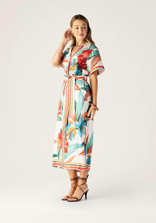 Image of Dresses. Productname: Fiorina Print Shirt Dress | MOS The Label in Fiorina Print colour by brand - MOS The Label