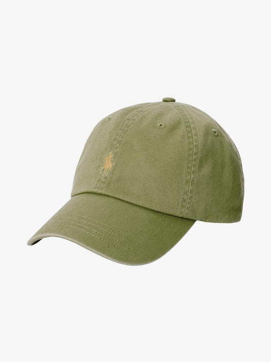 Image of Hats. Productname: Polo Ralph Lauren Cotton Chino Baseball Cap ONE SIZE Garden Trail in Garden Trail colour by brand - Polo Ralph Lauren