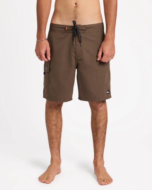 Image of Swimwear. Productname: Quiksilver Mens Big Country 19" Boardshorts Major Brown - in Major Brown colour by brand - Quiksilver