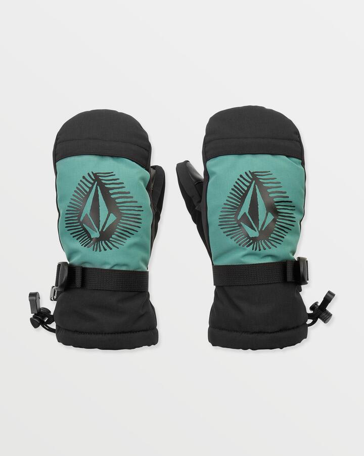Image of Accessories. Product name - Volcom Boys 8-16 Day Saver Snow Mitt Spruce Green in Spruce Green colour by brand - Volcom