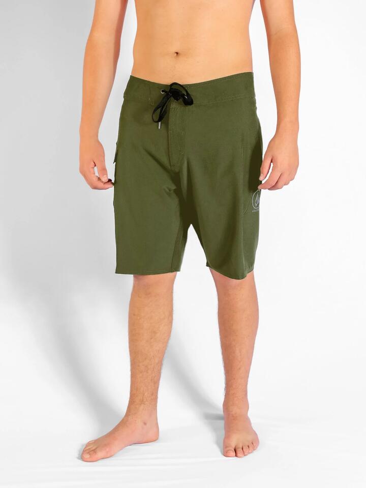 Image of Swimwear. Product name - Volcom Mens Veedo 20" Boardshorts Military in Military colour by brand - Volcom
