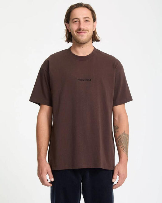 Image of T-Shirts. Productname: Volcom Mens Volcom Stone Loose T-Shirt Cacao - in Cacao colour by brand - Volcom