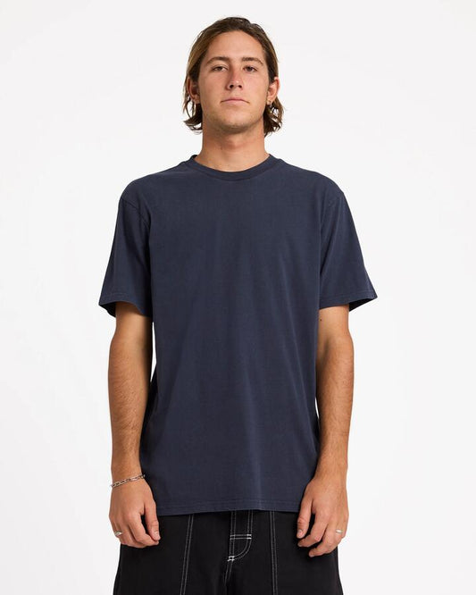Image of T-Shirts. Product name - Quiksilver Mens Salt Water Crew T-Shirt Dark Navy in Dark Navy colour by brand - Quiksilver