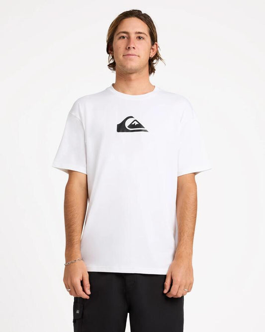 Image of Shirts. Productname: Quiksilver Mens Solid Streak Surf Shirt White - in White colour by brand - Quiksilver