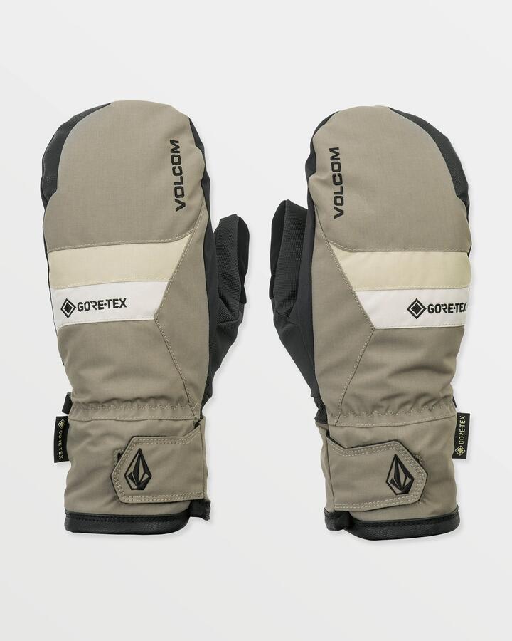 Image of Accessories. Product name - Volcom Mens Stay Dry Gore-Tex Snow Mitt Military in Military colour by brand - Volcom