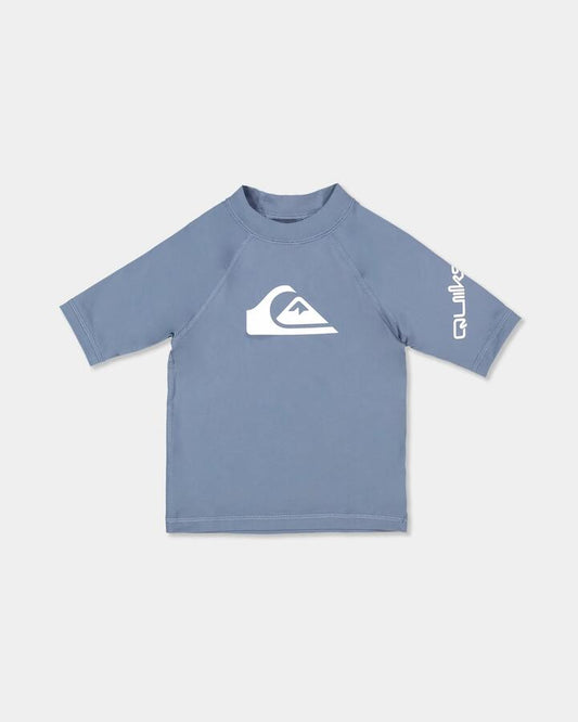 Image of Shirts. Product name - Quiksilver Boys 2-7 All Time Surf Shirt China Blue in China Blue colour by brand - Quiksilver