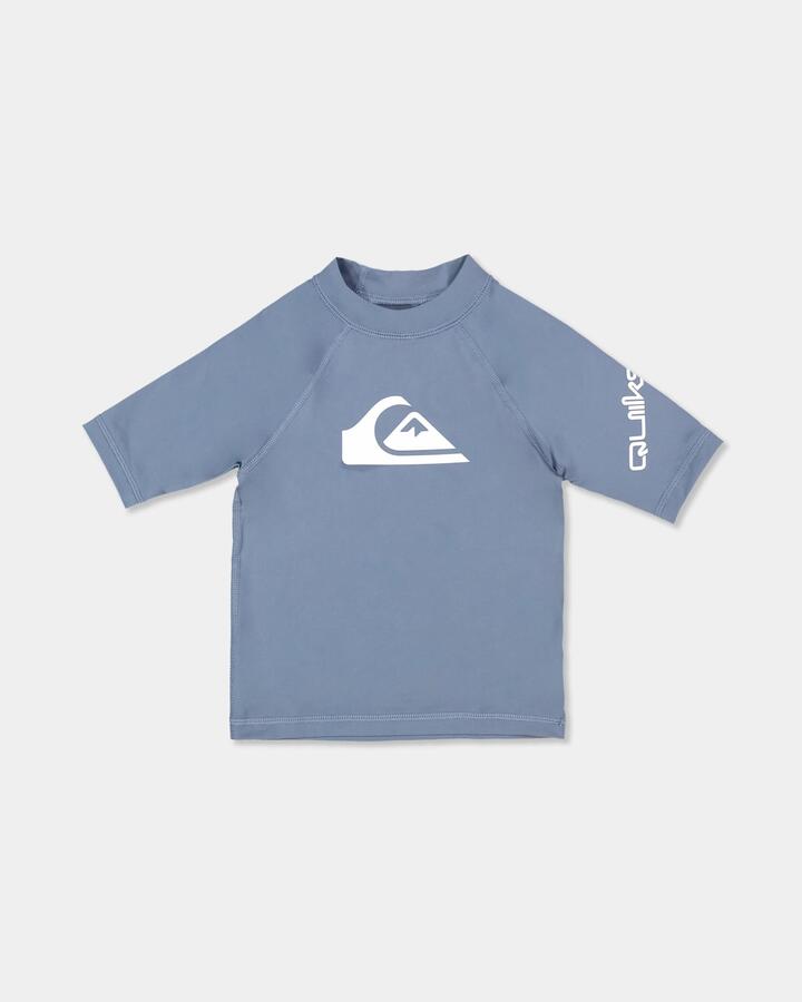 Image of Shirts. Product name - Quiksilver Boys 2-7 All Time Surf Shirt China Blue in China Blue colour by brand - Quiksilver