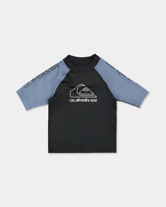 Image of Coats & Jackets. Product name - Quiksilver Boys 2-7 On Tour Rash Vest China Blue in China Blue colour by brand - Quiksilver