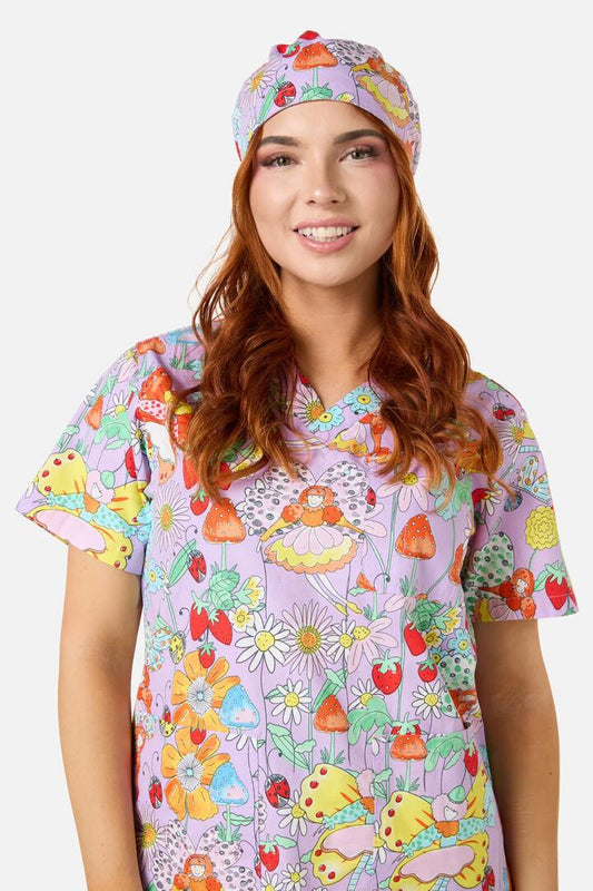 Image of Hats. Productname: Fairy Scrub Hat in Lilac colour by brand - Scrubs With Love