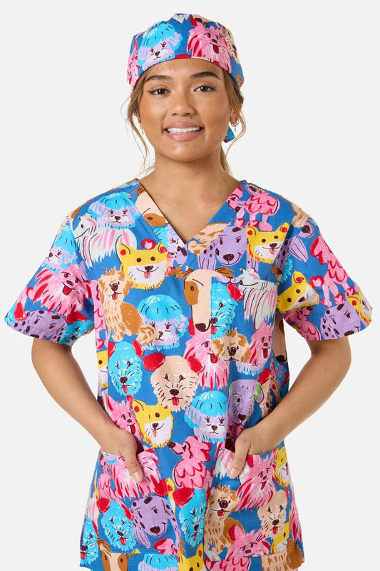 Image of Hats. Productname: Puppy School Scrub Hat in Navy colour by brand - Gorman