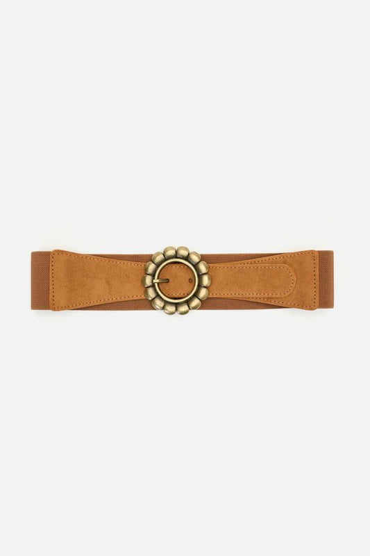 Image of Accessories. Productname: Daisy Faux Suede Waist Belt in Tan colour by brand - Princess Highway