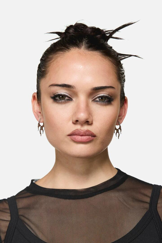 Image of Earrings. Productname: Flaming Earrings in Silver colour by brand - Dangerfield