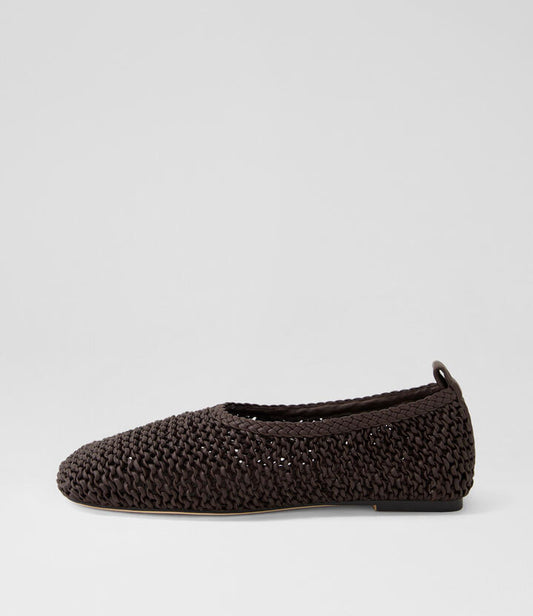 Image of Footwear. Productname: Ramone Dark Brown Flat Shoes in DK BROWN colour by brand - MOLLINI