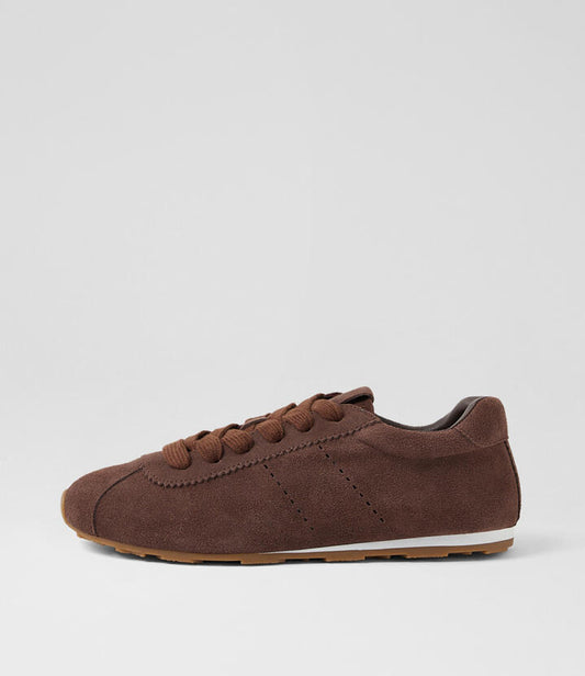 Image of Sneakers. Productname: Mousi Deep Brown Suede Sneakers in DEEP BROWN colour by brand - MOLLINI