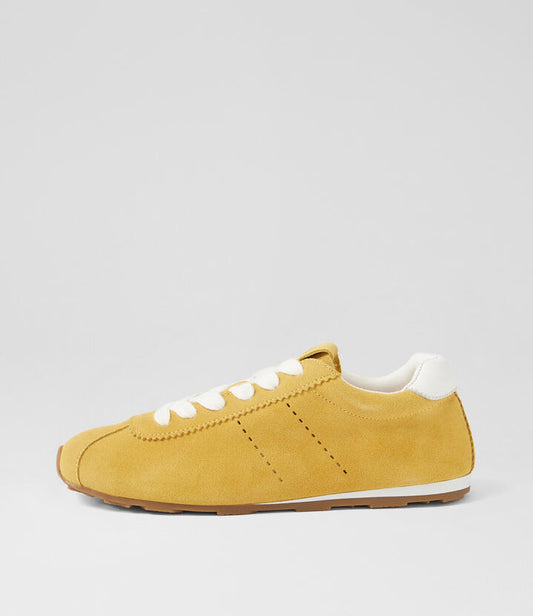Image of Sneakers. Productname: Mousi Lemon Suede Sneakers in LEMON colour by brand - MOLLINI