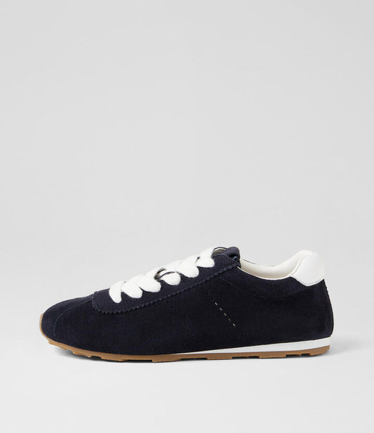 Image of Sneakers. Productname: Mousi Navy Suede Sneakers in NAVY colour by brand - MOLLINI