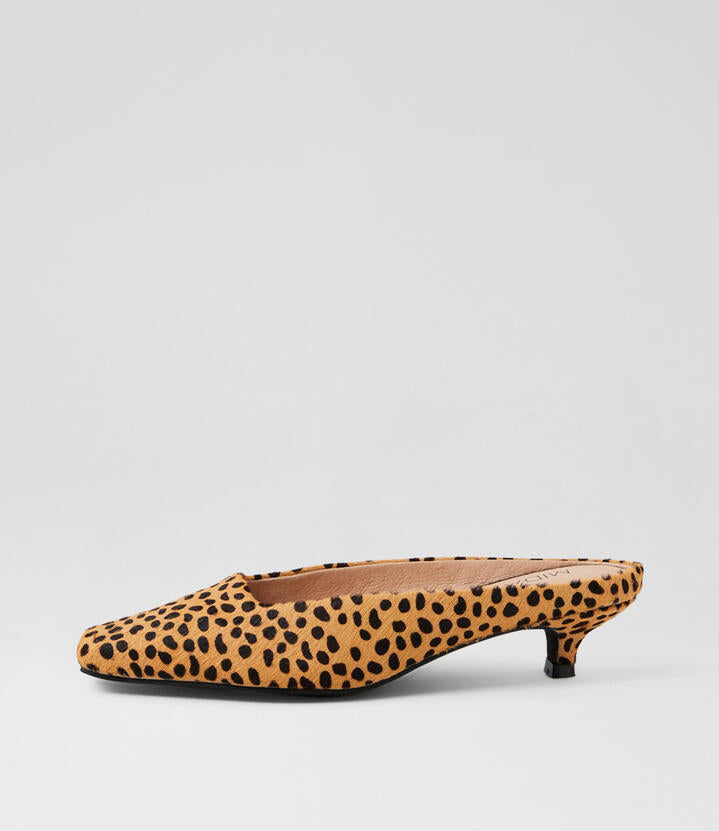 Image of Sandals. Productname: Harry Leopard Pony Mules in LEOPARD colour by brand - MIDAS