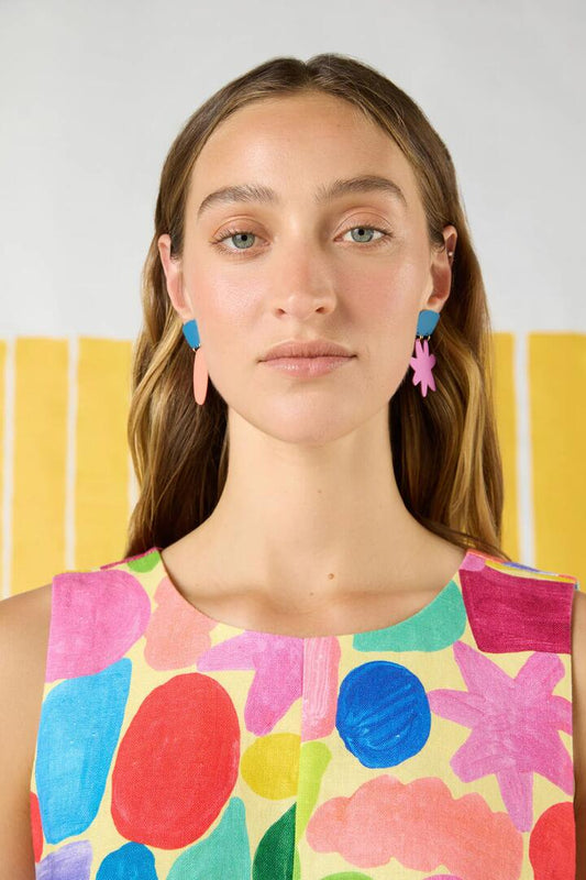 Image of Earrings. Productname: Stamp Your Feet Earring in Multi colour by brand - Gorman