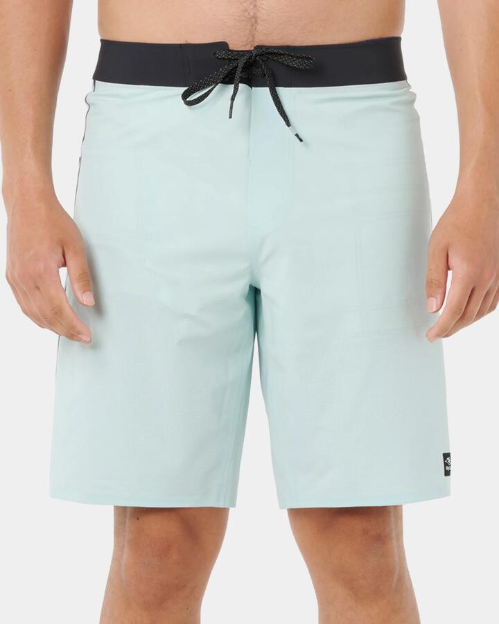 Image of Swimwear. Product name - Rip Curl Mens Mirage Mick Fanning Ultimate 19" Boardshorts Green Mist Solid in Green Mist - Solid colour by brand - Rip Curl
