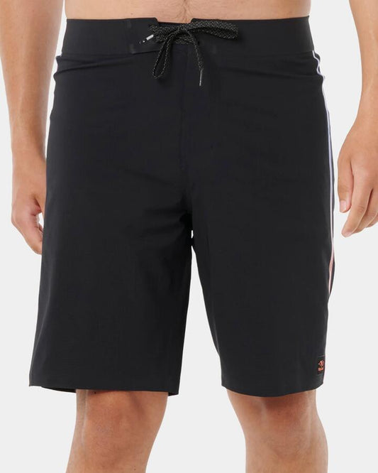 Image of Swimwear. Productname: rip Curl - Mens Mirage Mick Fanning Ultimate 19" Boardshorts - Black - in Black colour by brand - rip Curl