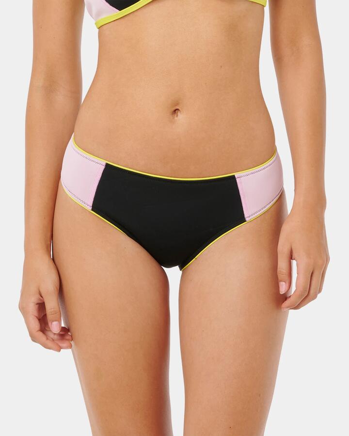 Image of Swimwear. Product name - Rip Curl Womens Sg Gbomb 1.5Mm Good Coverage Bikini Bottom Black in Black colour by brand - Rip Curl