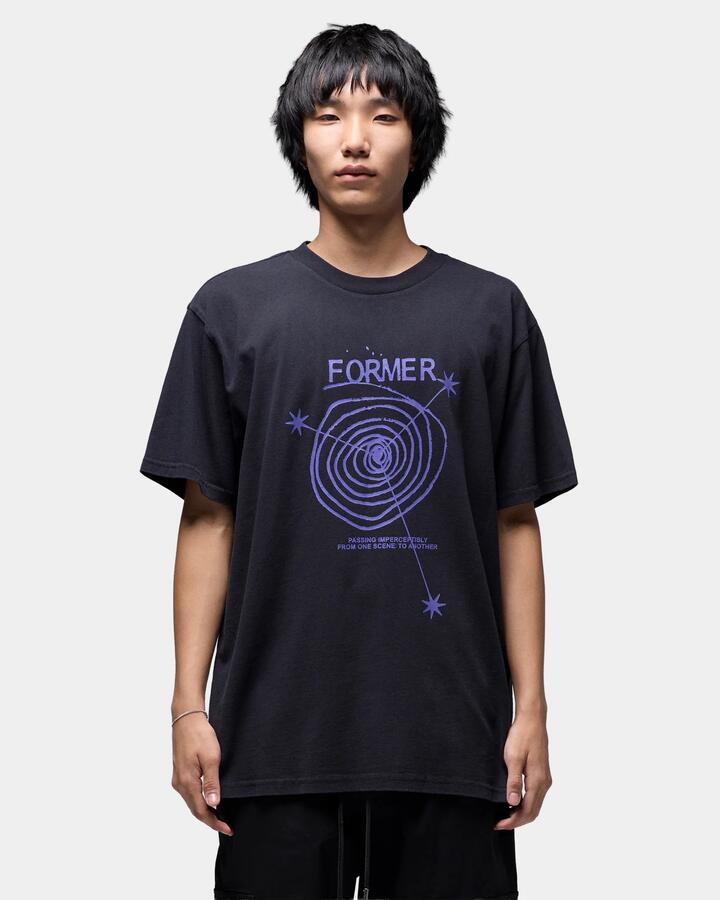 Image of T-Shirts. Product name - Former Mens Mindless T-Shirt Washed Black in Washed Black colour by brand - Former